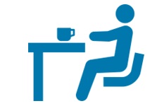 飲食店にいるお客様